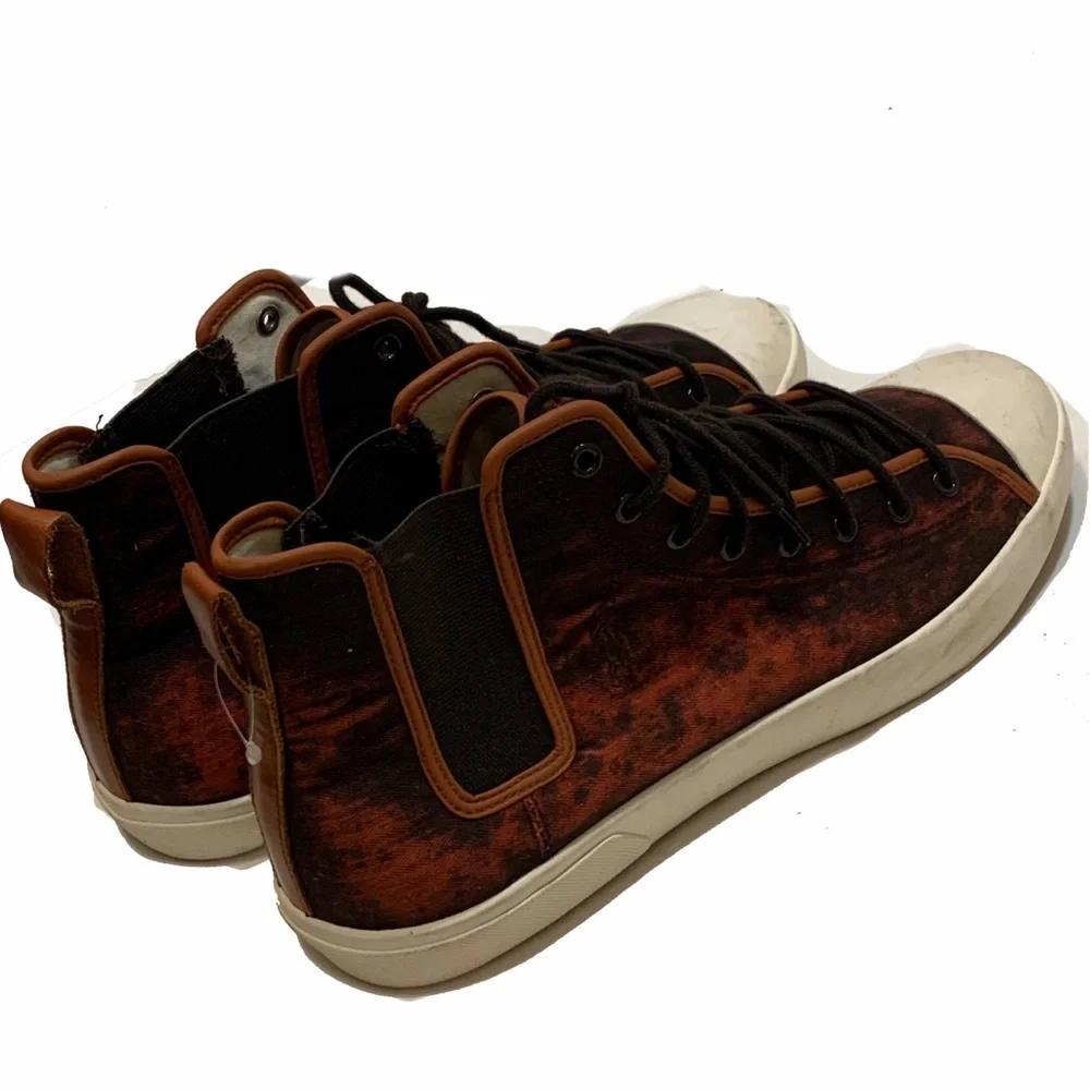 Polo Ralph Lauren Brown and Black High-Top Sneakers